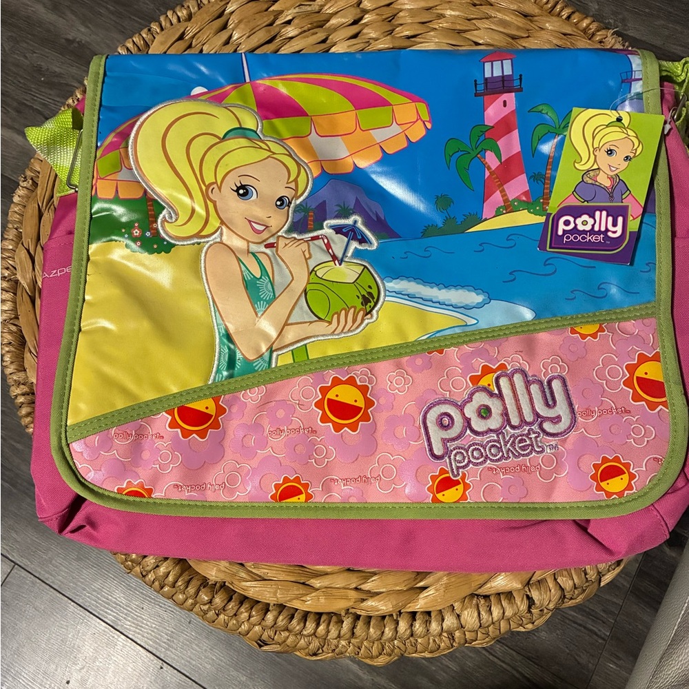 Polly Pocket Pink and Yellow Laptop Bag